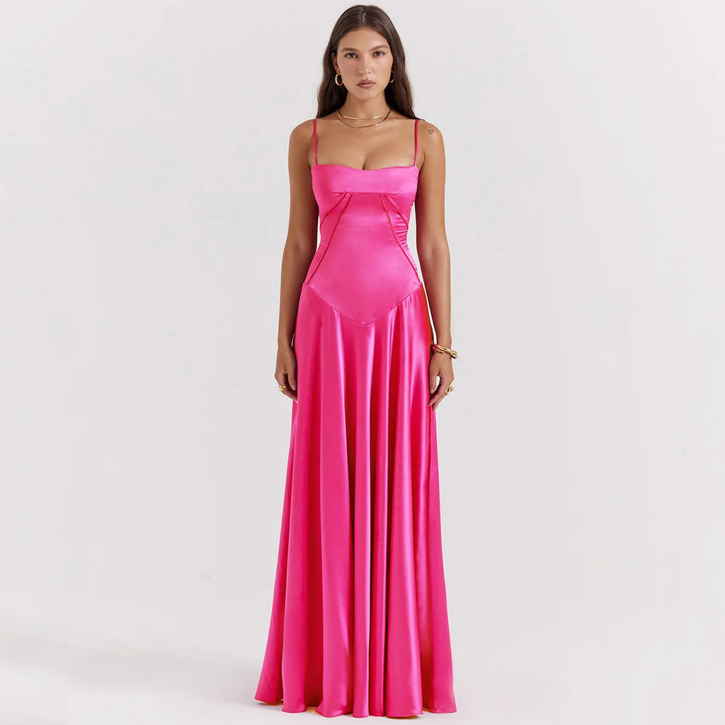 Bando Zwarte Lange Jurk Dames | Elegante Lace-Up, Maxi Lengte 6