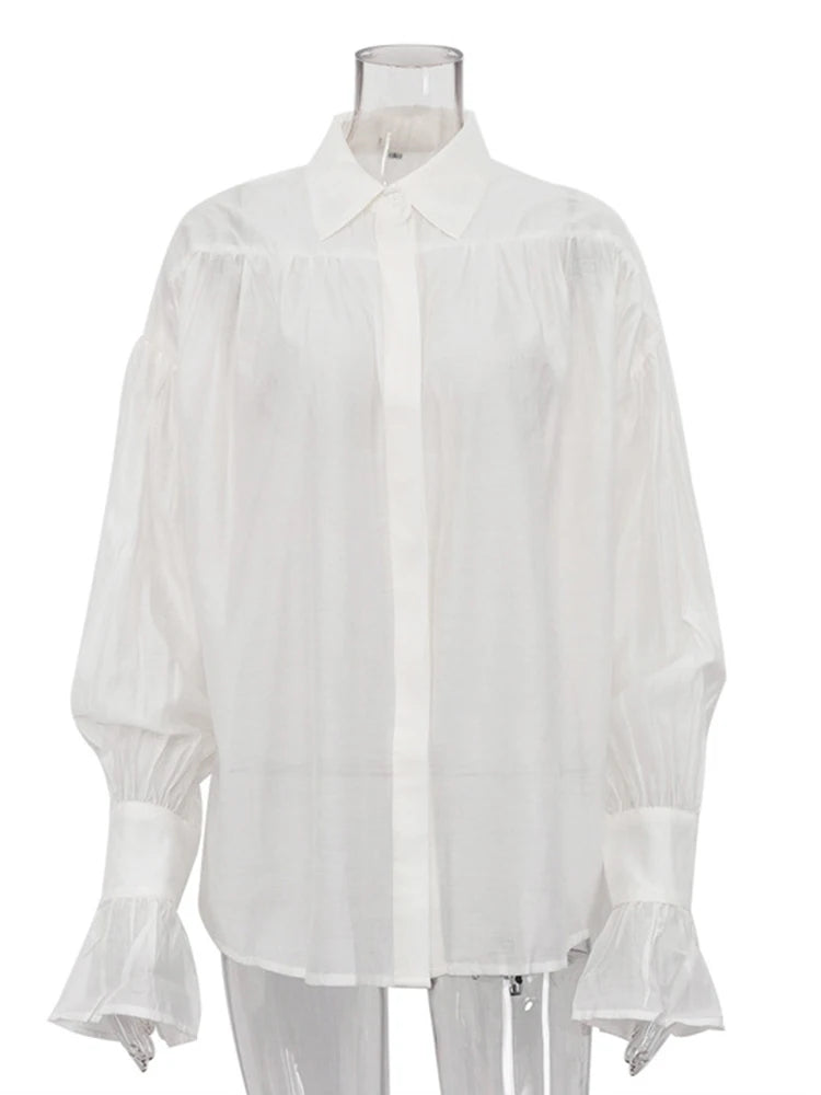 Hilda Women's Blouse | Lange Mouwen, Klassiek, Beschikbaar in Wit en Zwart 8