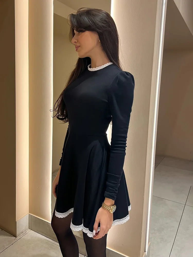 Sophie Dames Mini Jurk | Splice Kant, Elegant en Stijlvol voor Feestelijke Kleding 5