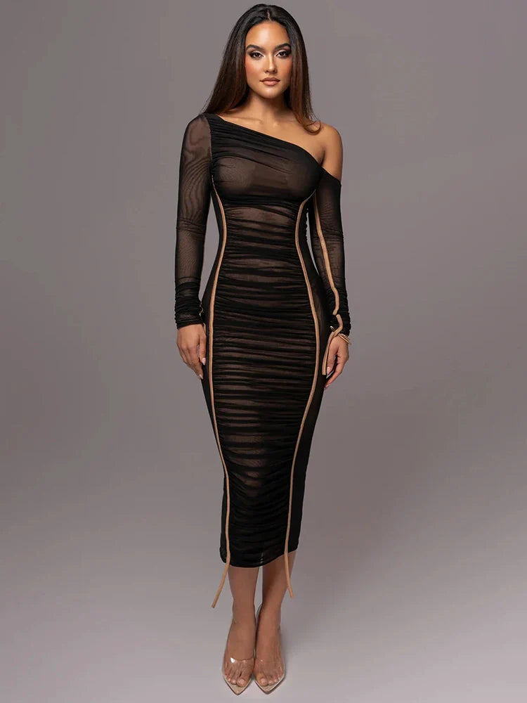 Madison Dames Midi Jurk – Chique Pasvorm, Perfect voor Bruiloften en Casual Gelegenheden 12