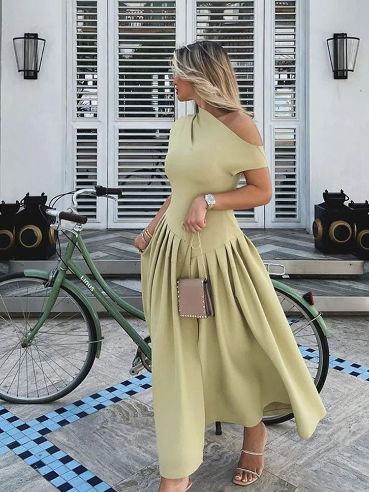 Mira Dames Ruffle Jurk | Backless Design, Feestelijke Kleding Dames 3