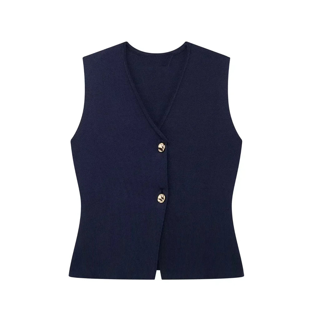 Nela Dames Gilet | Stijlvol Mouwloos Ontwerp, Hoogwaardige Stof 8