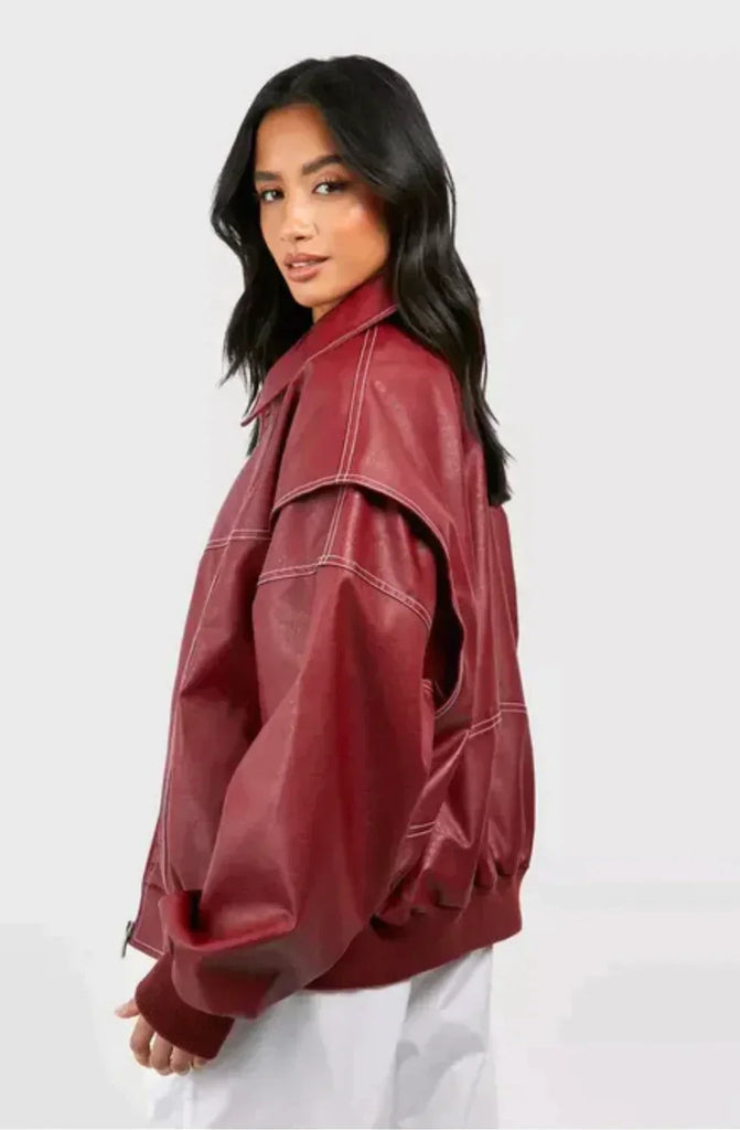 Oversized Leren Jas Dames 6
