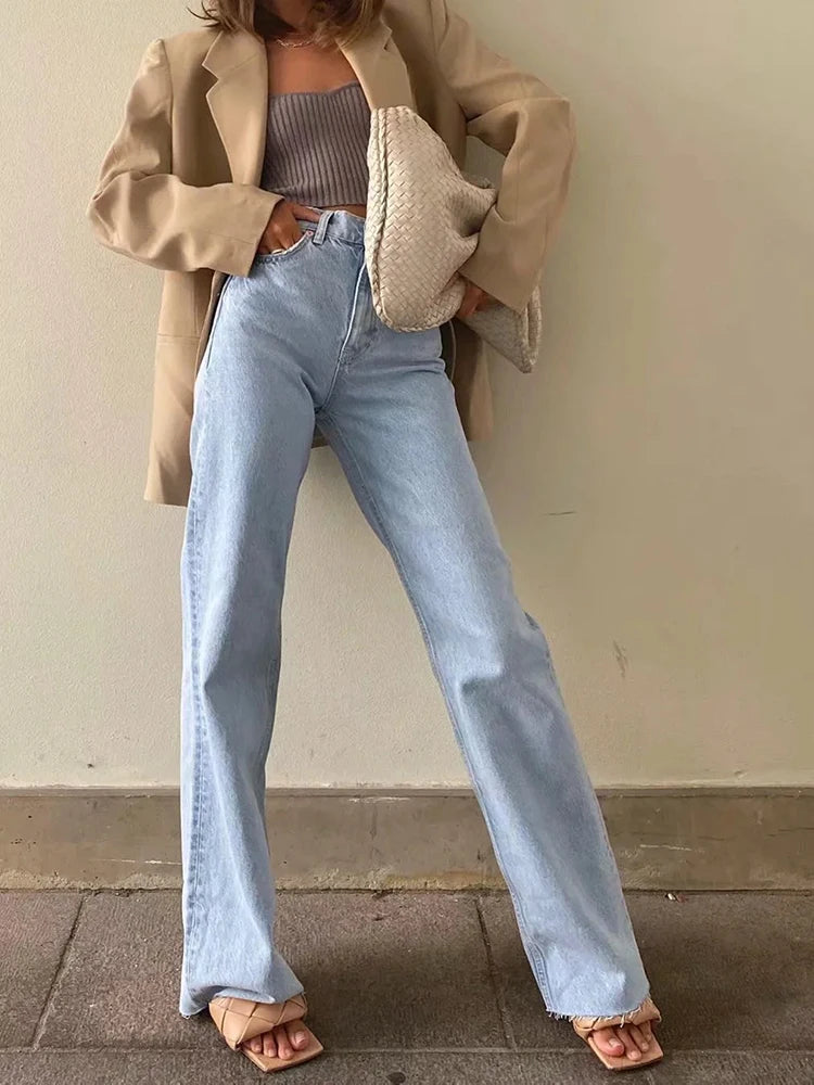 Timo Women's Straight Leg Jeans | Premium Denim, Tijdloos Design 3