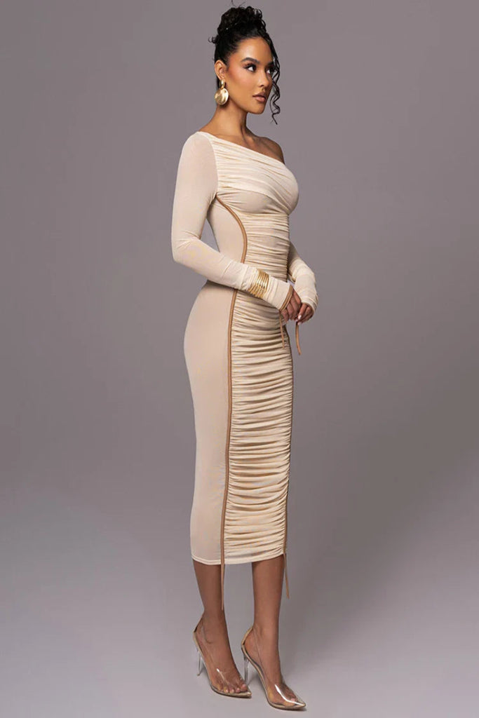 Madison Dames Midi Jurk – Chique Pasvorm, Perfect voor Bruiloften en Casual Gelegenheden 5