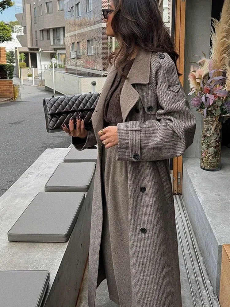 Ria Retro Overjas Dames | 100% Wol, Dubbelgeknopt Classic 5