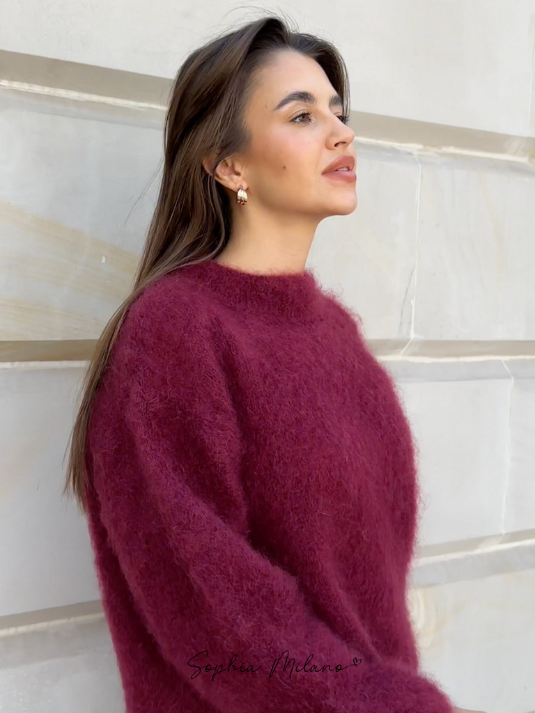 Sophia Dames Trui – Luxe Mohair Crewneck, Comfortabele Pasvorm 14
