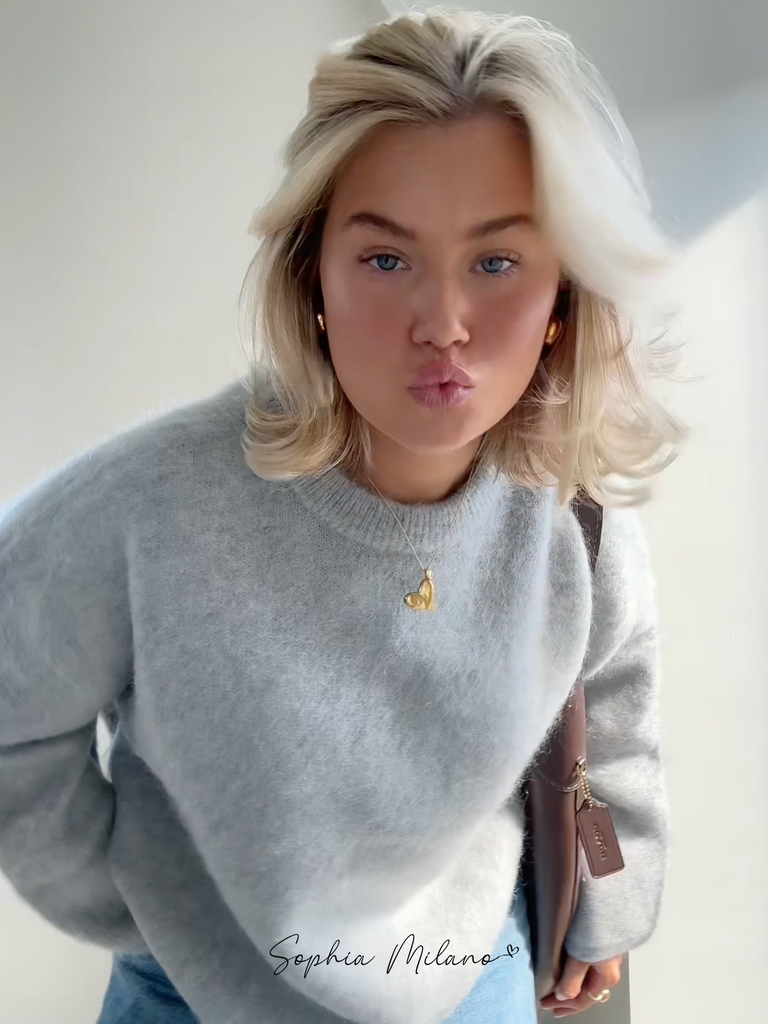 Sophia Dames Trui – Luxe Mohair Crewneck, Comfortabele Pasvorm 8