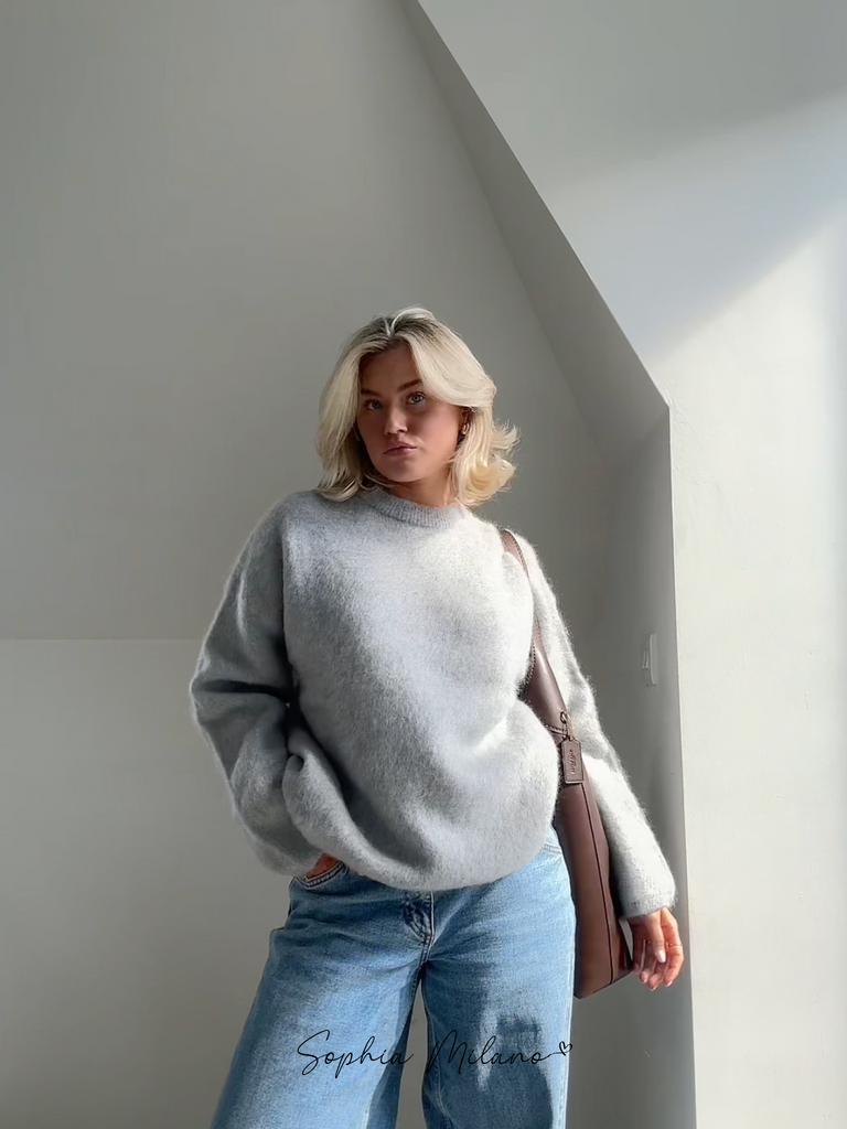 Sophia Dames Trui – Luxe Mohair Crewneck, Comfortabele Pasvorm 12