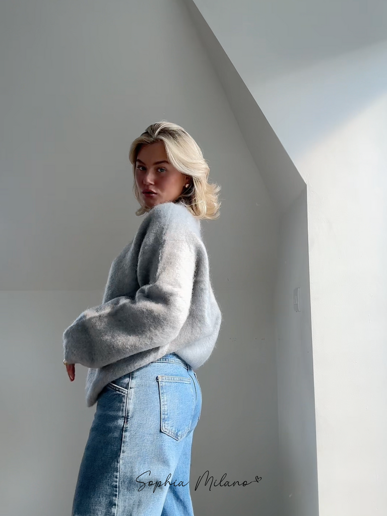 Sophia Dames Trui – Luxe Mohair Crewneck, Comfortabele Pasvorm 13