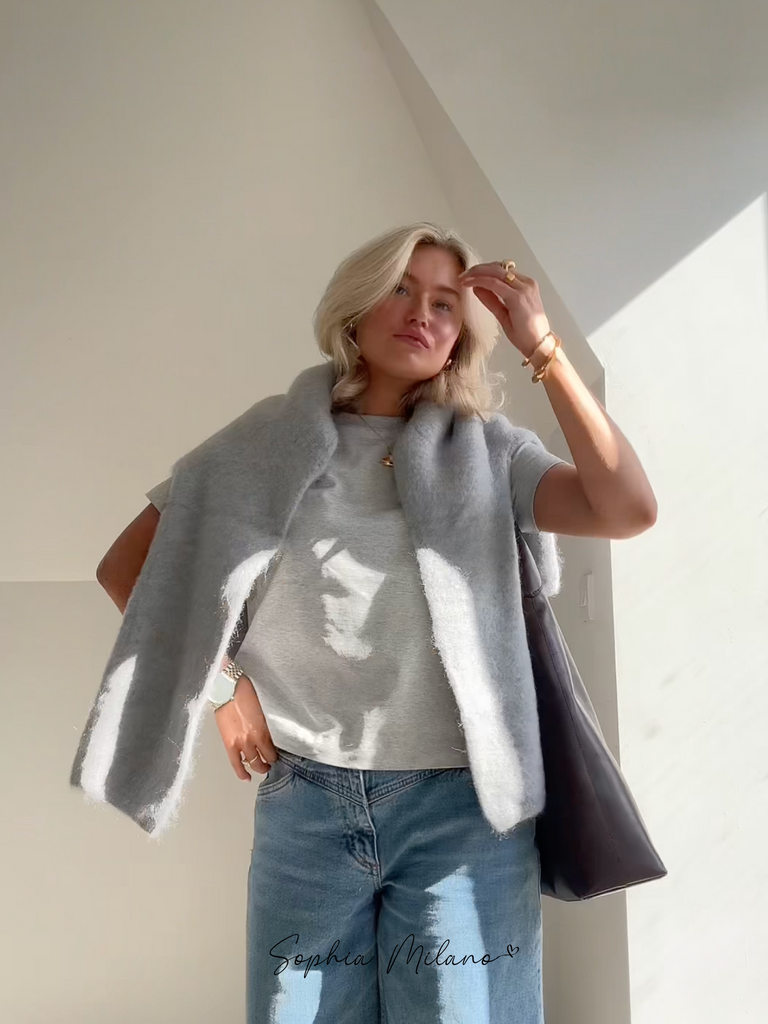 Sophia Dames Trui – Luxe Mohair Crewneck, Comfortabele Pasvorm 11