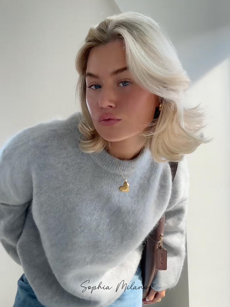 Sophia Dames Trui – Luxe Mohair Crewneck, Comfortabele Pasvorm 9