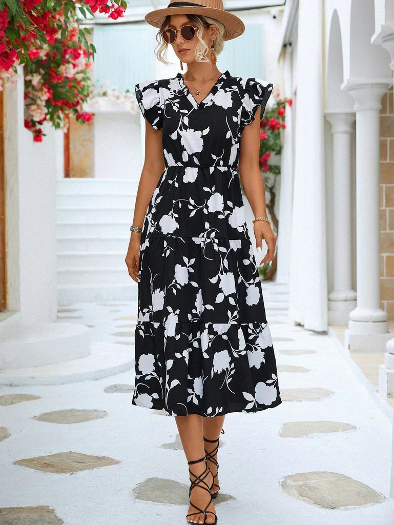 Eliza Midi Jurk Dames 3