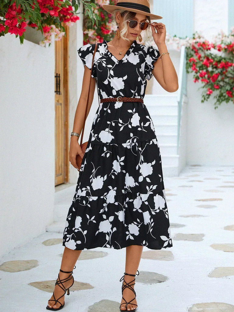 Eliza Midi Jurk Dames 1