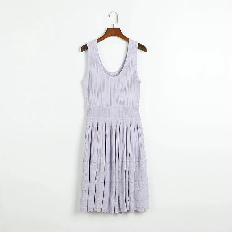 Zomerjurk Dames - Elegante Franse Stijl, Mouwloos, Ademend Materiaal 10