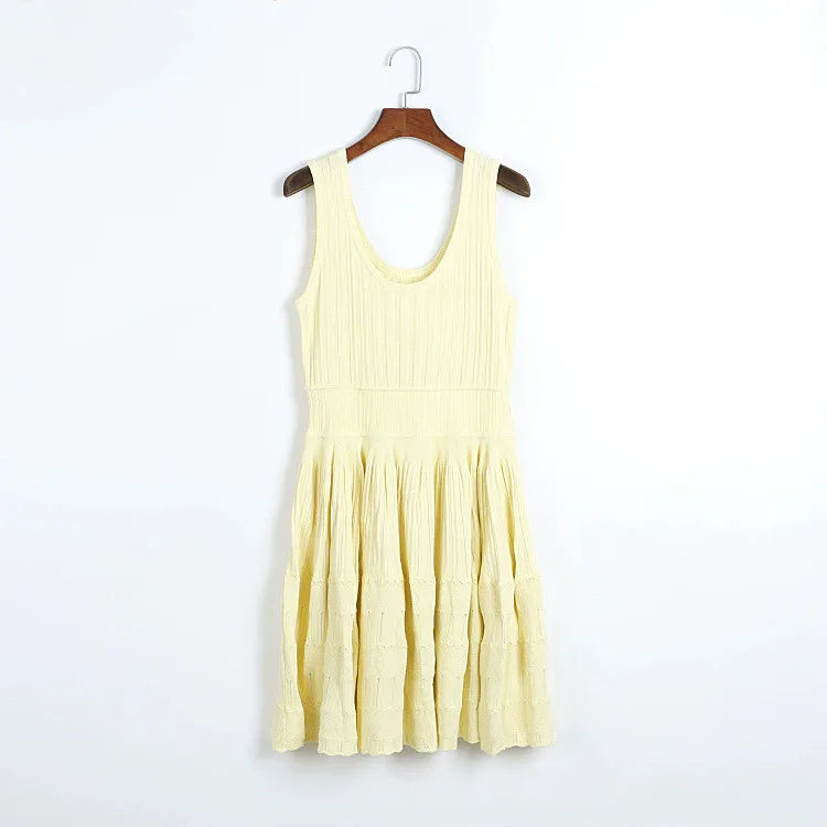 Zomerjurk Dames - Elegante Franse Stijl, Mouwloos, Ademend Materiaal 12