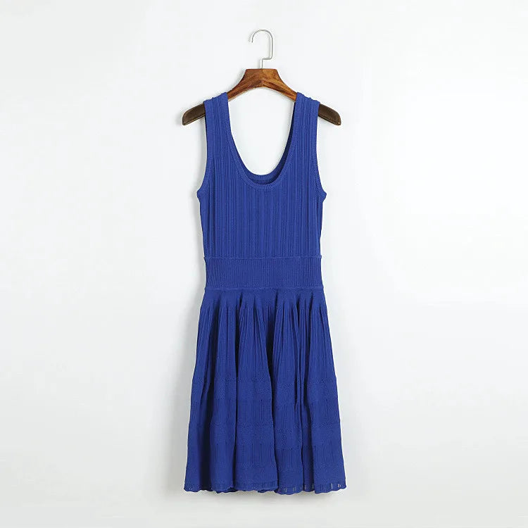 Zomerjurk Dames - Elegante Franse Stijl, Mouwloos, Ademend Materiaal 13