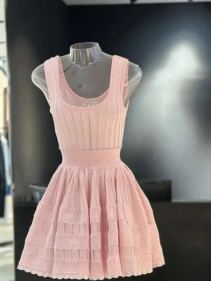 Zomerjurk Dames - Elegante Franse Stijl, Mouwloos, Ademend Materiaal 3