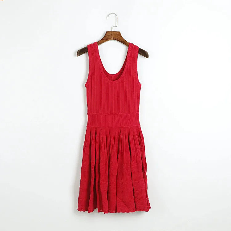 Zomerjurk Dames - Elegante Franse Stijl, Mouwloos, Ademend Materiaal 8