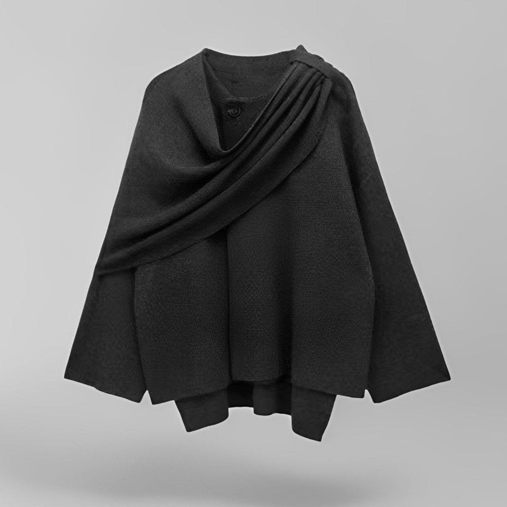 Hisa Damesjas Winter - Elegante Cape Coat van Hoogwaardige Stof 8