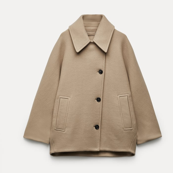 Lovie Lange Dames Jas | 100% Wol, Oversized Winterstijl 14