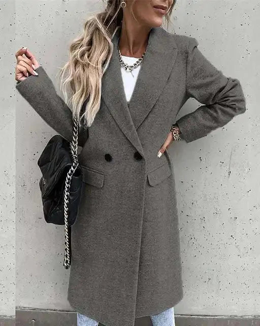 Vicky Zwarte Mantel Dames | Tijdloos Ontwerp, Elegante Pasvorm 11